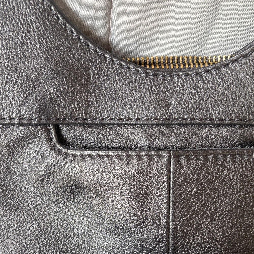 HOBO Black weaved soft pebbled Leather Shoulder Bag - Picture 4 of 16